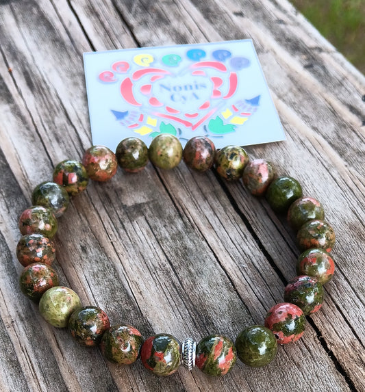 UNAKITE HEALING STONE BRACELET
