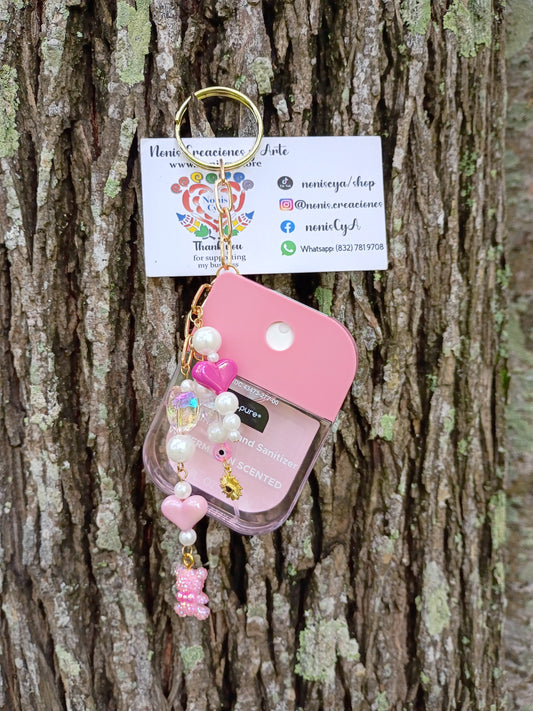 Sanitizer llaveritos cute