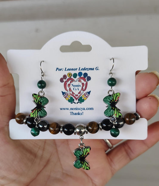 Set de brazalete y aretes
