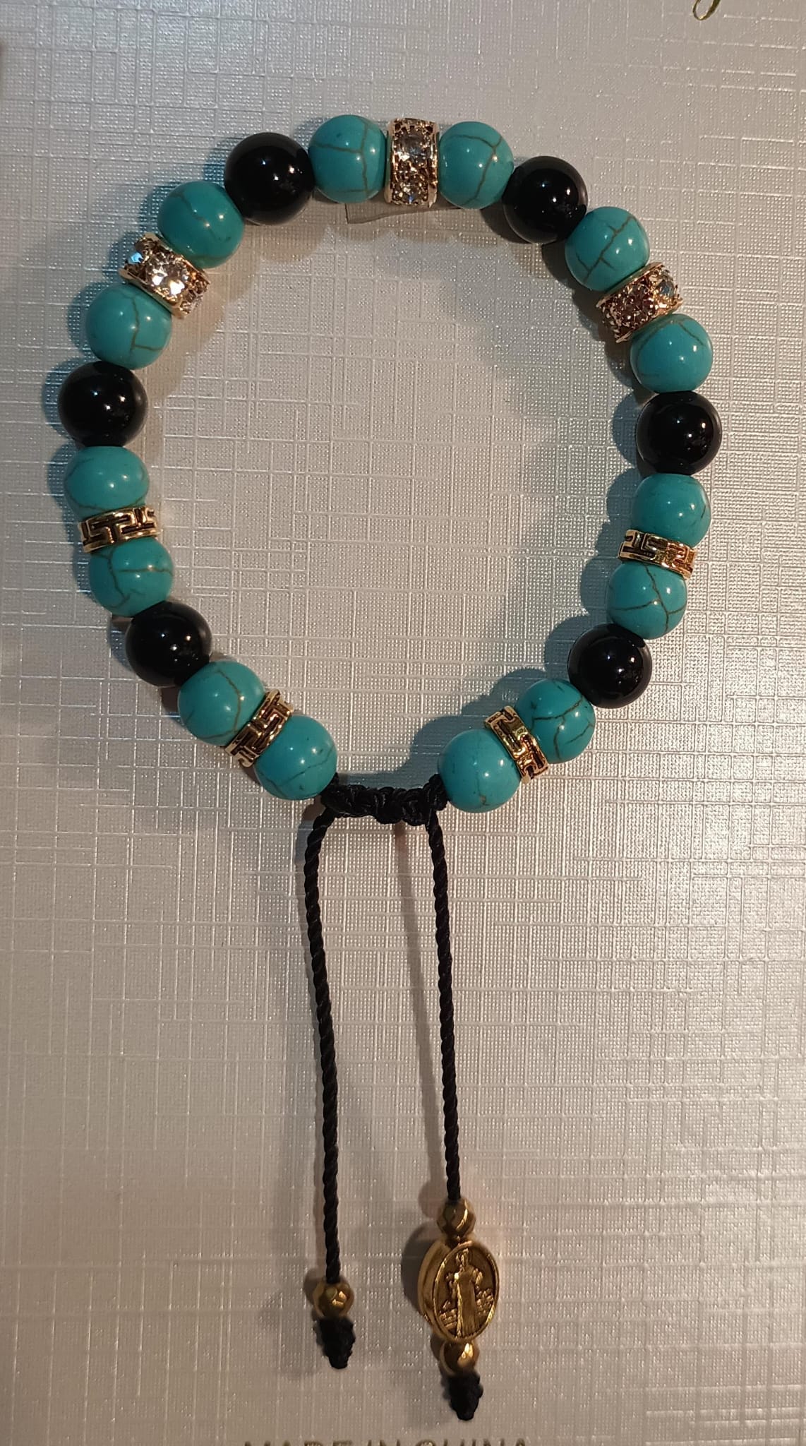 Turquesa brazalete y aretes