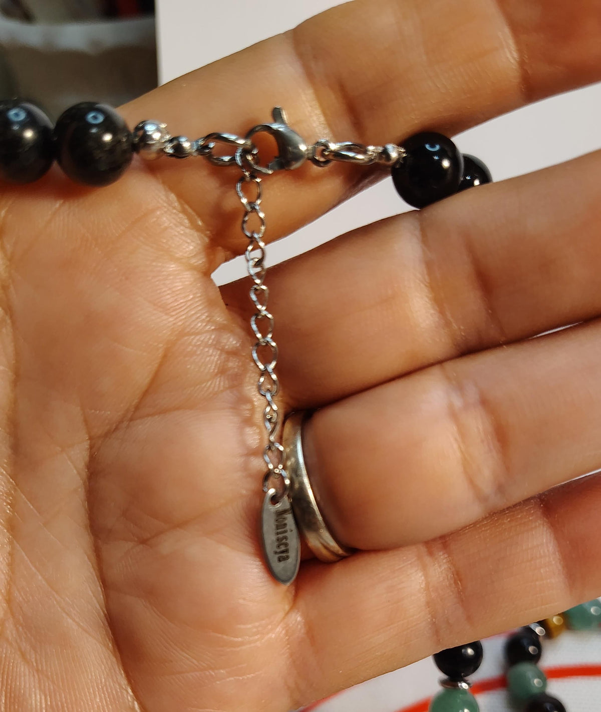 Para la Buena suerte. Juego de collar brazalete y aretes